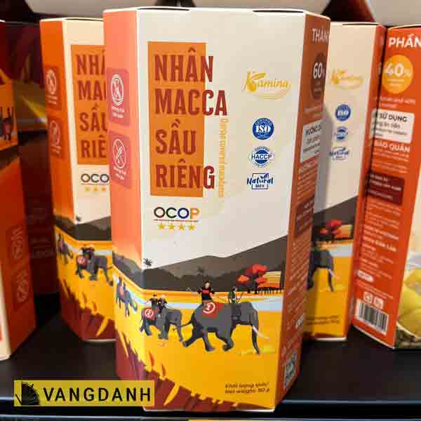 sầu riêng sấy nhân macca